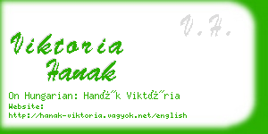 viktoria hanak business card